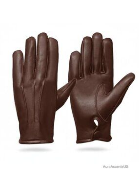 Genuine Leather Dress Gloves Classic Soft Formal Business Driving Men's